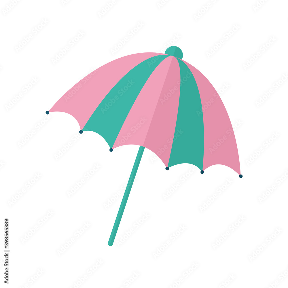 umbrella with a pink and green color