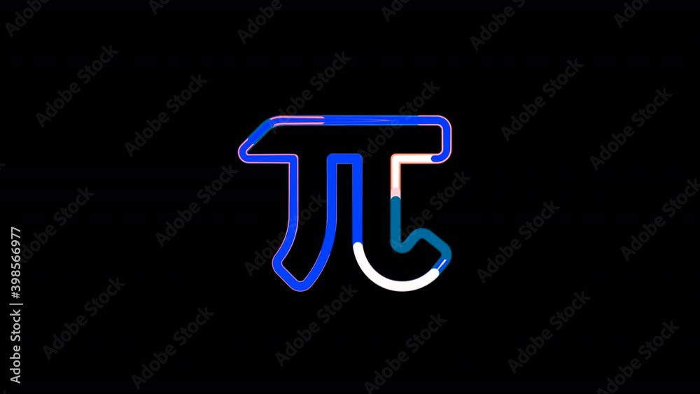 Circles gather in symbol pi. After it crumbles in a line and moves to the camera. Alpha channel black Circles gather in symbol pi. After it crumbles in a line and moves to the camera. Alpha channel black