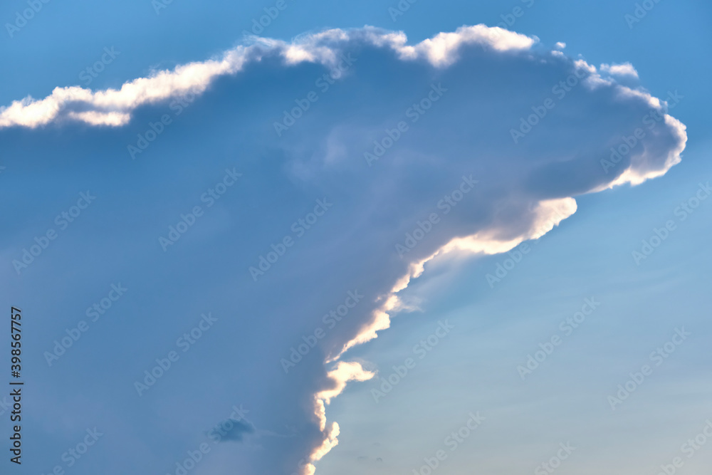 beautiful cumulus clouds. general plan. day light beautiful cumulus clouds. general plan. day light
