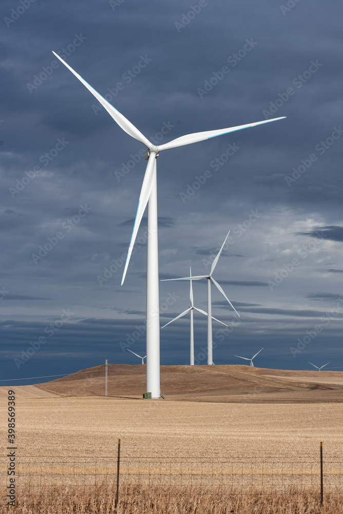 wind turbine in the wind wind turbine in the wind