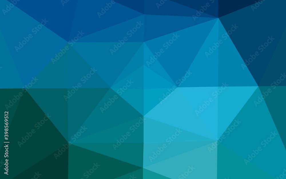 Obraz premium Light BLUE vector polygonal background. Colorful abstract illustration with gradient. Completely new template for your business design.