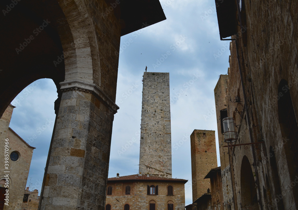 Medieval Towers of Tuscan Town