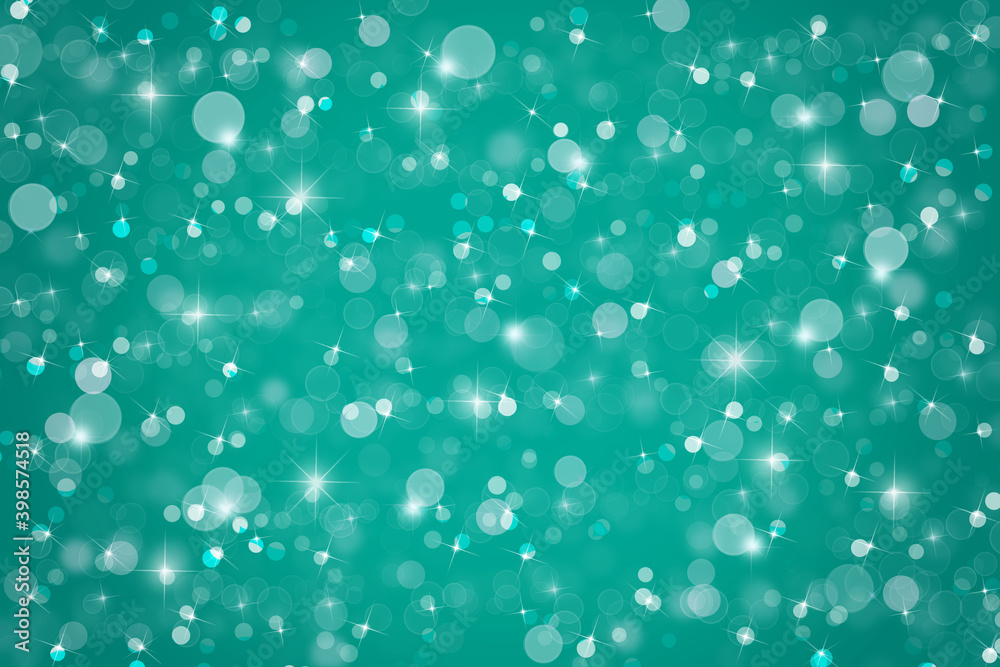 Abstract teal blue Christmas winter background