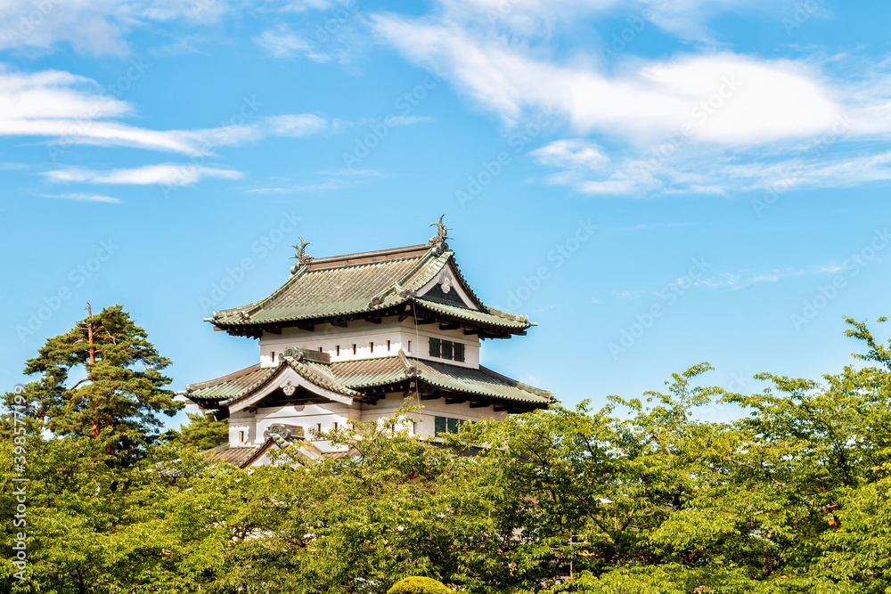 The Old Hirosaki Castle in Northern Japan The Old Hirosaki Castle in Northern Japan