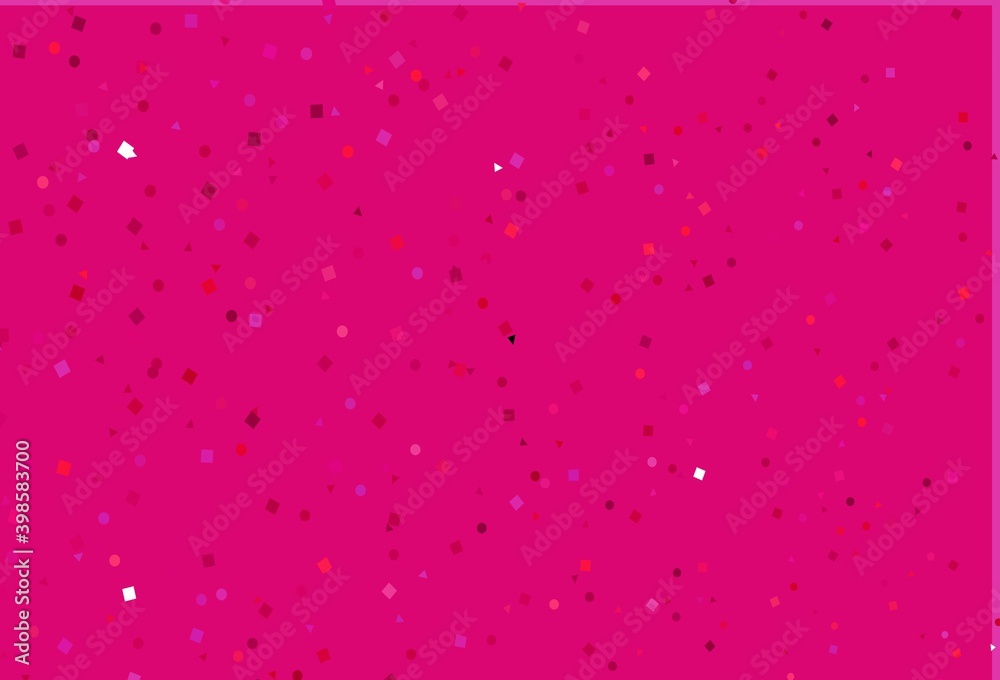 Light Purple, Pink vector texture in poly style with circles, cubes.