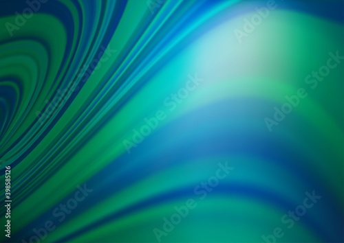 Dark Blue, Green vector bokeh and colorful pattern. Colorful abstract illustration with gradient. The elegant pattern for brand book.