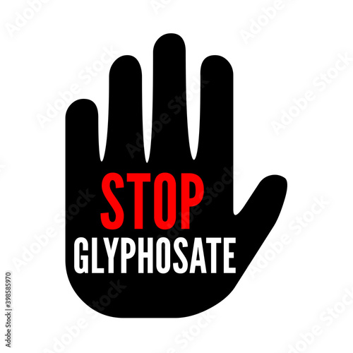 Stop glyphosate symbol icon photo