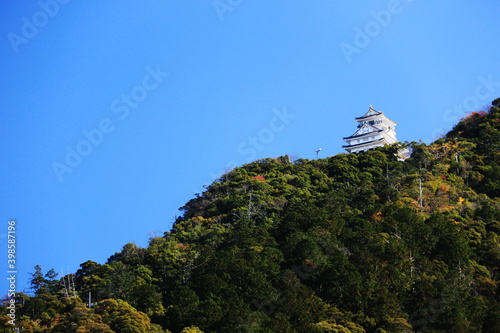 日本の秋　岐阜県金華山　岐阜城