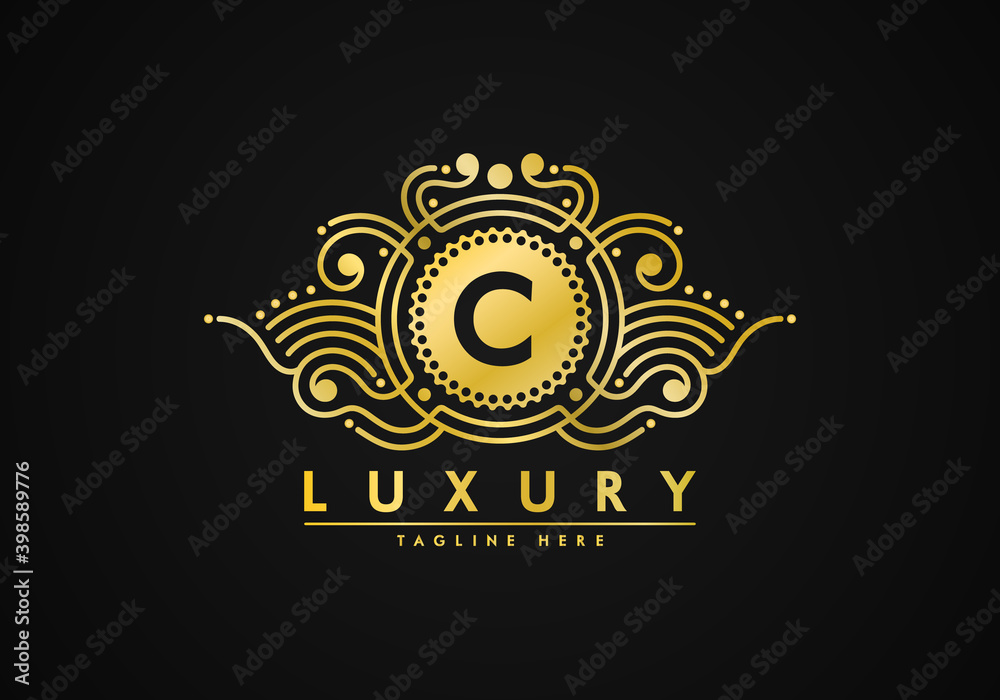 Fototapeta premium Letter C Luxury Logo