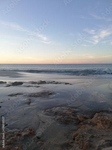 sunset on the beach