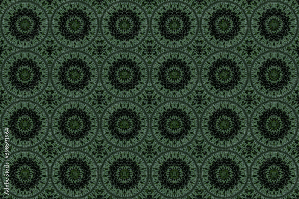Green abstract fern leaf backgroudn with round shape Green abstract fern leaf backgroudn with round shape