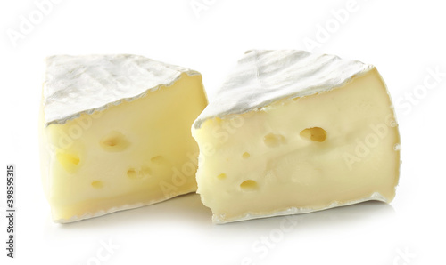 pieces of brie cheese