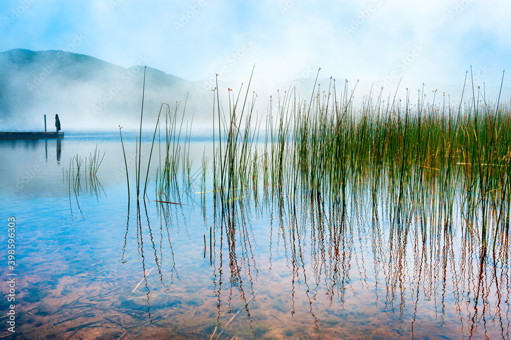 Lifting Fog On Lake Marie Lifting Fog On Lake Marie