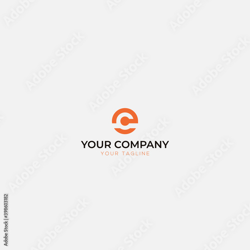 C letter and E letter logo CE logo simple e commerce