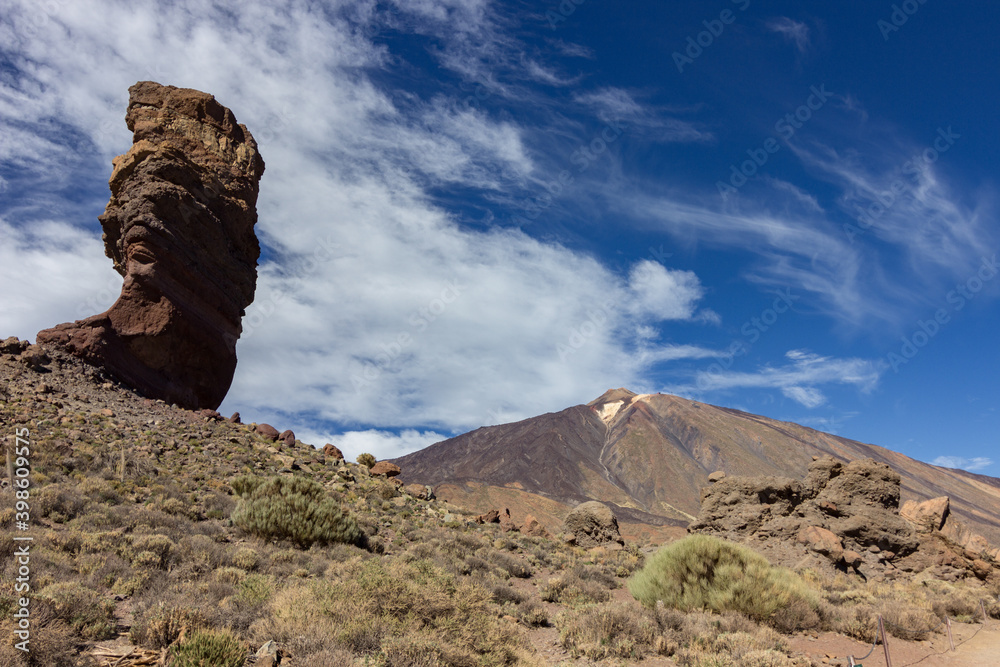 Views of Roques de Garcia near Teide in Tenerife (Spain)