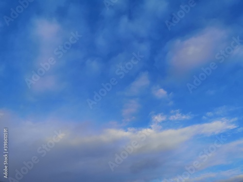 blue sky with clouds