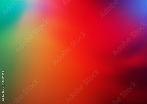 Dark Multicolor, Rainbow vector abstract bright background. A completely new color illustration in a bokeh style. Brand new style for your business design.