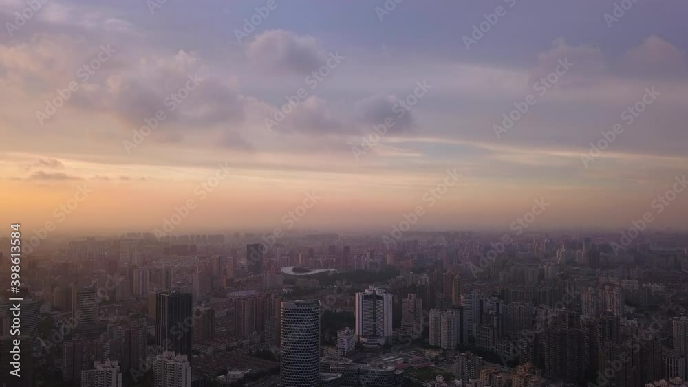 4K SUNSET OVER SHANGHAI, CHINA 4K SUNSET OVER SHANGHAI, CHINA