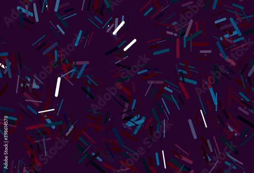 Dark blue, yellow vector pattern with narrow lines.