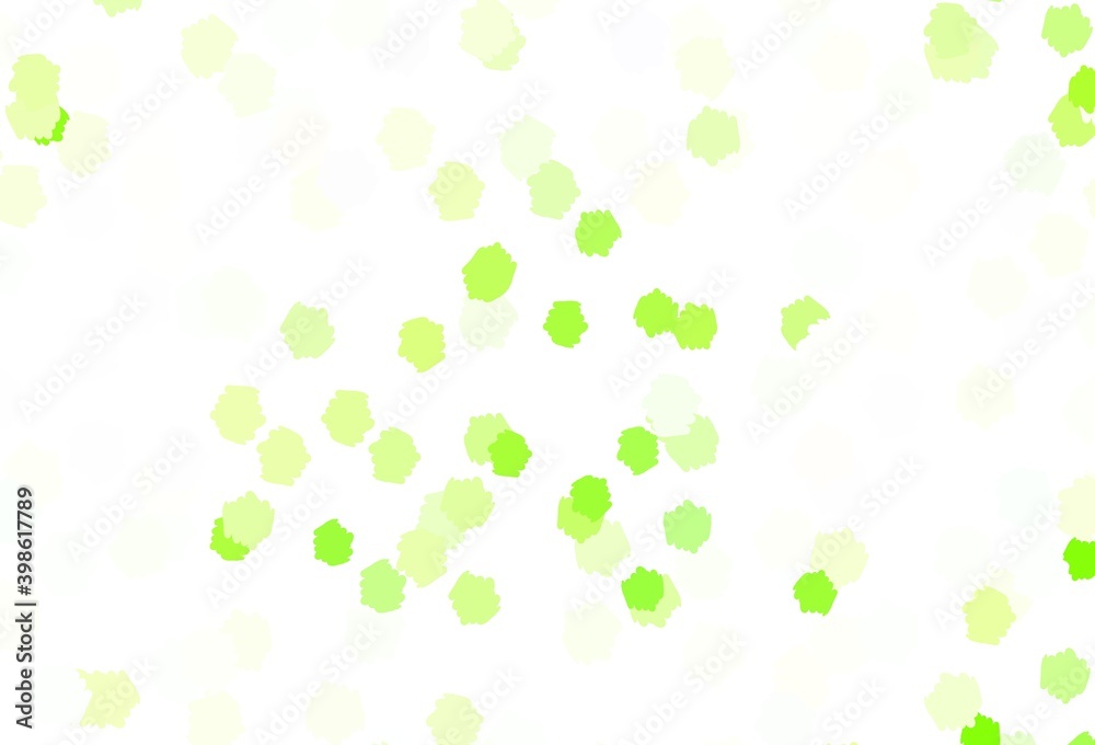 Light Green vector background with abstract shapes. Light Green vector background with abstract shapes.