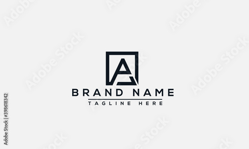 AP Logo Design Template Vector Graphic Branding Element.