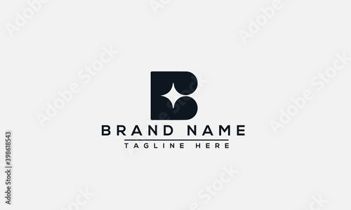 B Logo Design Template Vector Graphic Branding Element.