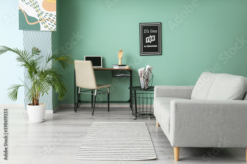Interior of modern room wit...