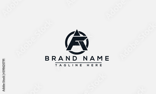 AF Logo Design Template Vector Graphic Branding Element.