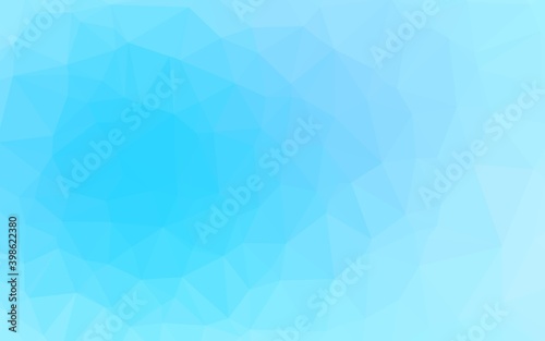 Light BLUE vector blurry triangle pattern. An elegant bright illustration with gradient. The best triangular design for your business.