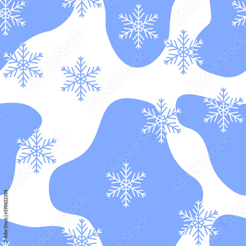 christmas background with snowflakes