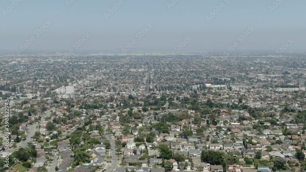South Los Angeles From View Park Aerial Shot L California USA South Los Angeles From View Park Aerial Shot L California USA