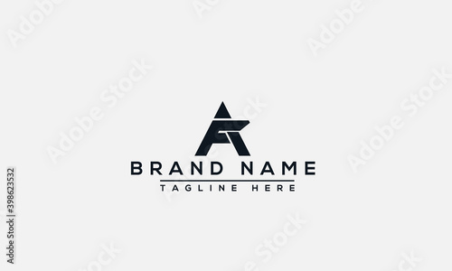 AF Logo Design Template Vector Graphic Branding Element.