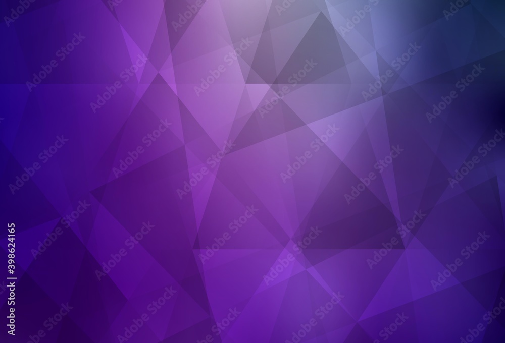 Light Purple, Pink vector low poly layout.