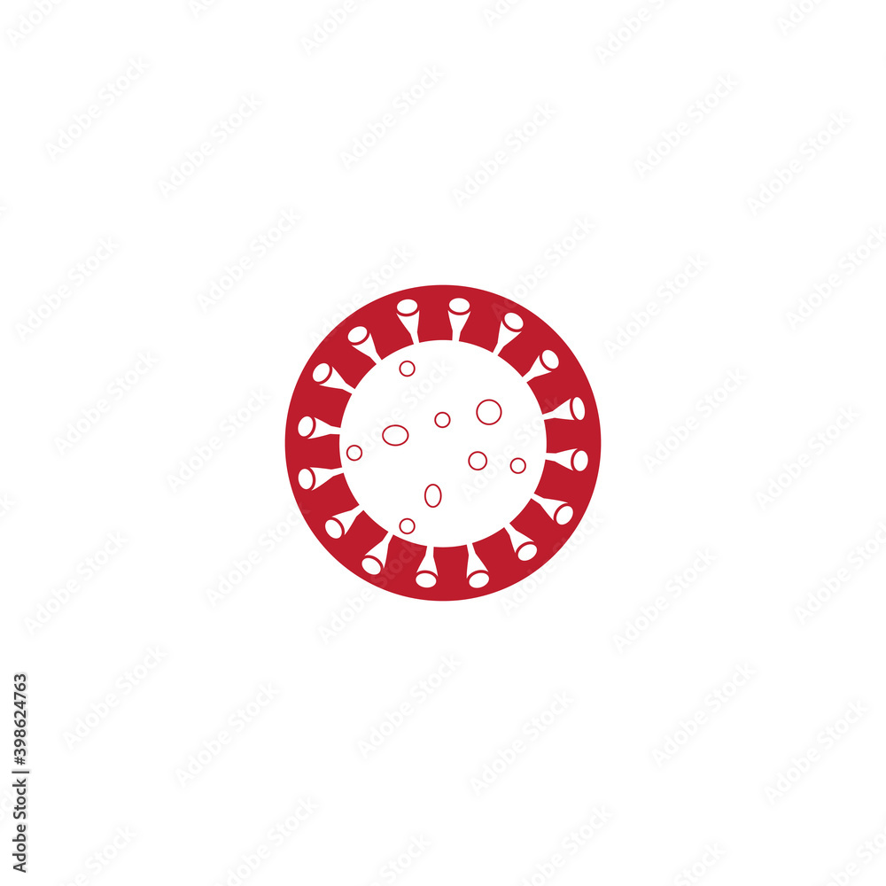 corona Virus vector illustration icon template design corona Virus vector illustration icon template design
