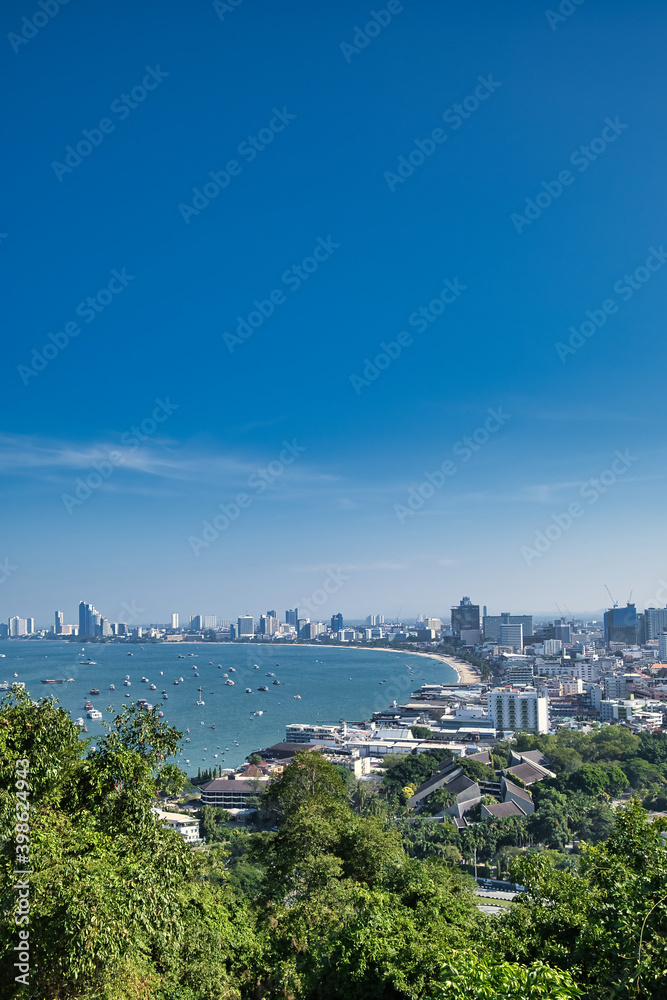 view of the Pattaya city during the day