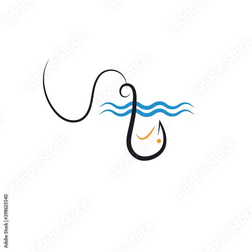 fishing  icon vector illustration designation
