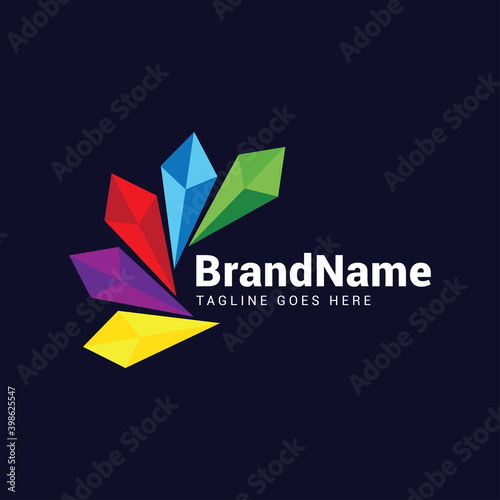 Free Download Diamond gold jewelry concept logo icon vector template. - GFXLoad
