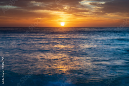 High cloud beautiful sunrise seascape