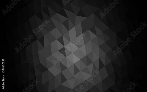 Fototapeta Naklejka Na Ścianę i Meble -  Dark Silver, Gray vector abstract mosaic pattern.