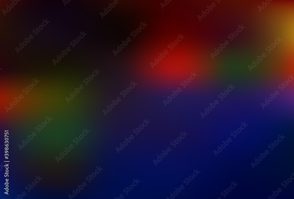 Obraz premium Dark Blue, Red vector blurred bright pattern.