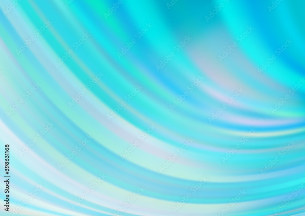 Fototapeta premium Light BLUE vector background with liquid shapes.