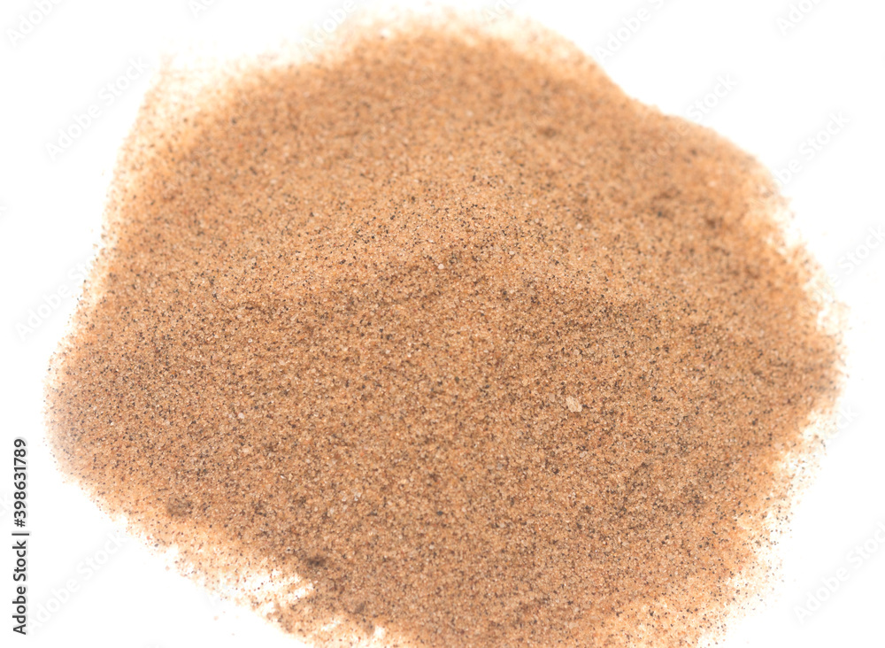 Sand on white Sand on white