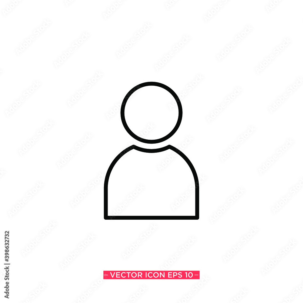 People Simple Icon Vector Illustration