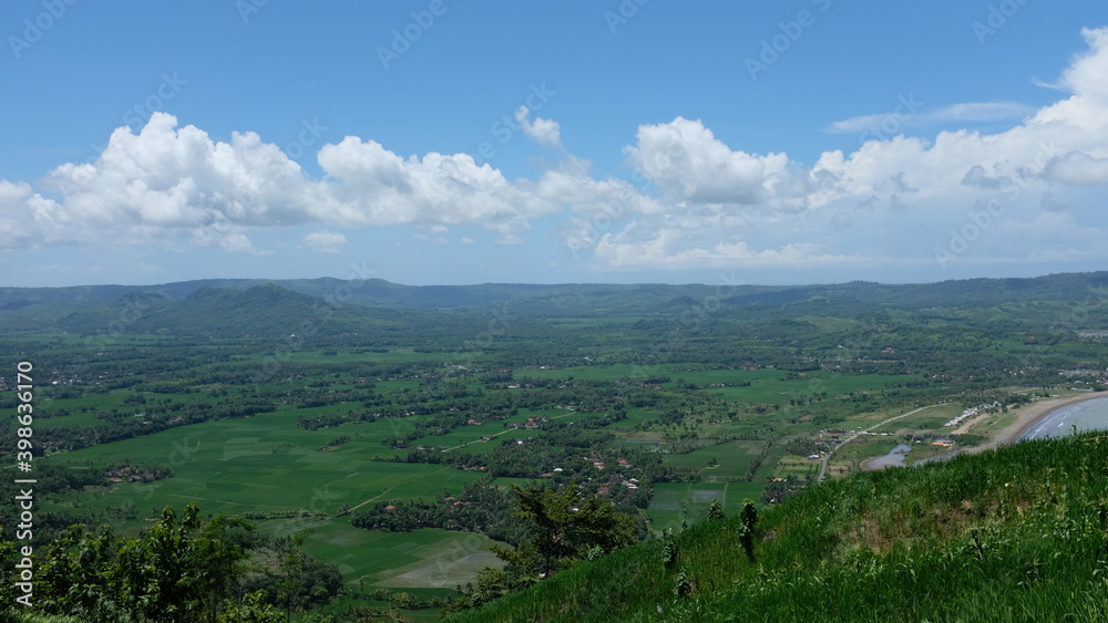 Obraz premium Green Panorama Landscape 