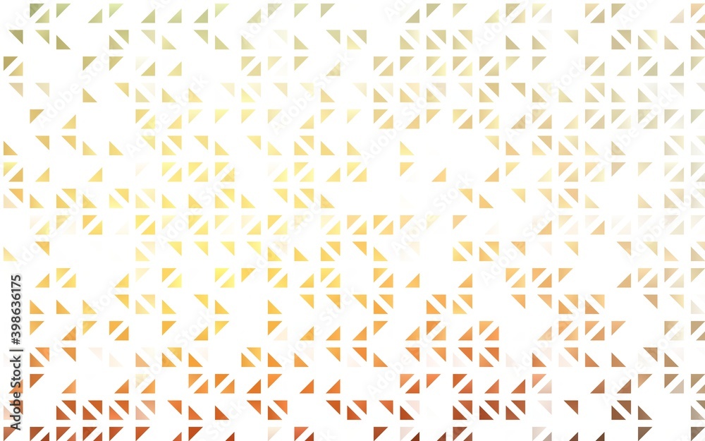 Light Yellow, Orange vector backdrop with lines, triangles. Light Yellow, Orange vector backdrop with lines, triangles.