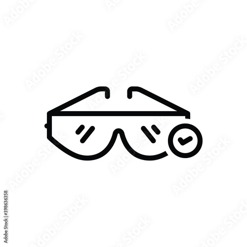 Black line icon for appropriate