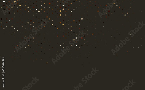 Light Orange vector texture with disks.