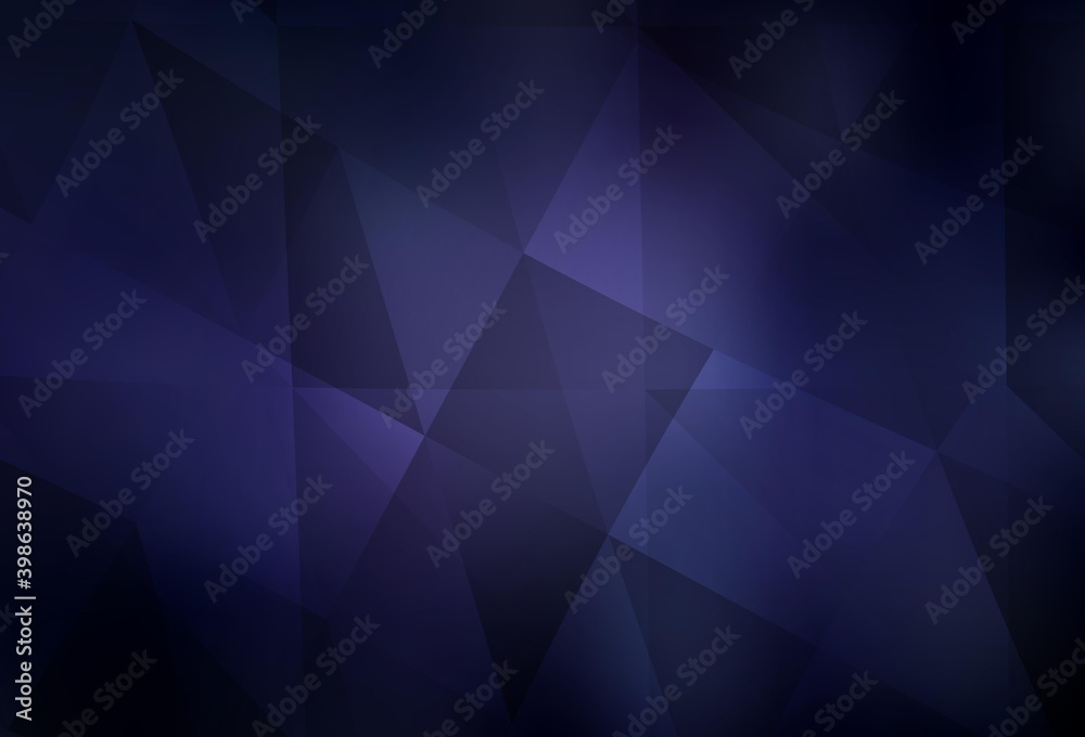 Dark Purple vector shining triangular layout. Dark Purple vector shining triangular layout.