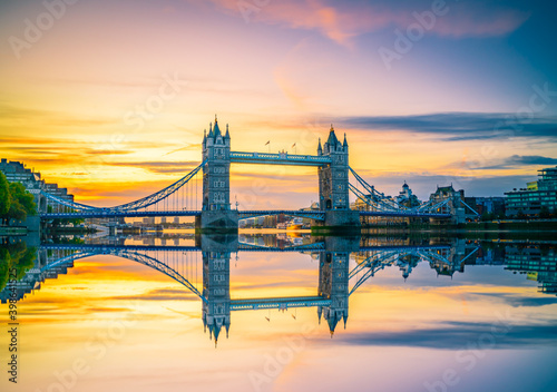 Tower Bridge at beautiful sunrise. London. England