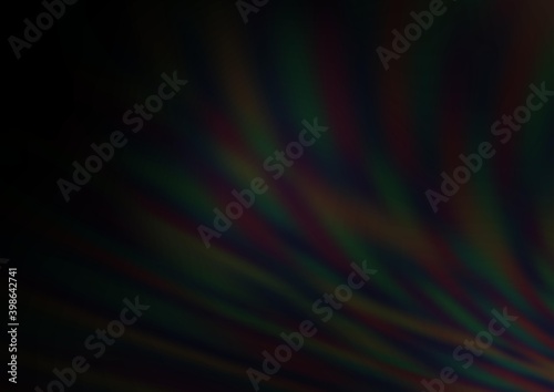 Dark Silver, Gray vector blurred bright template.